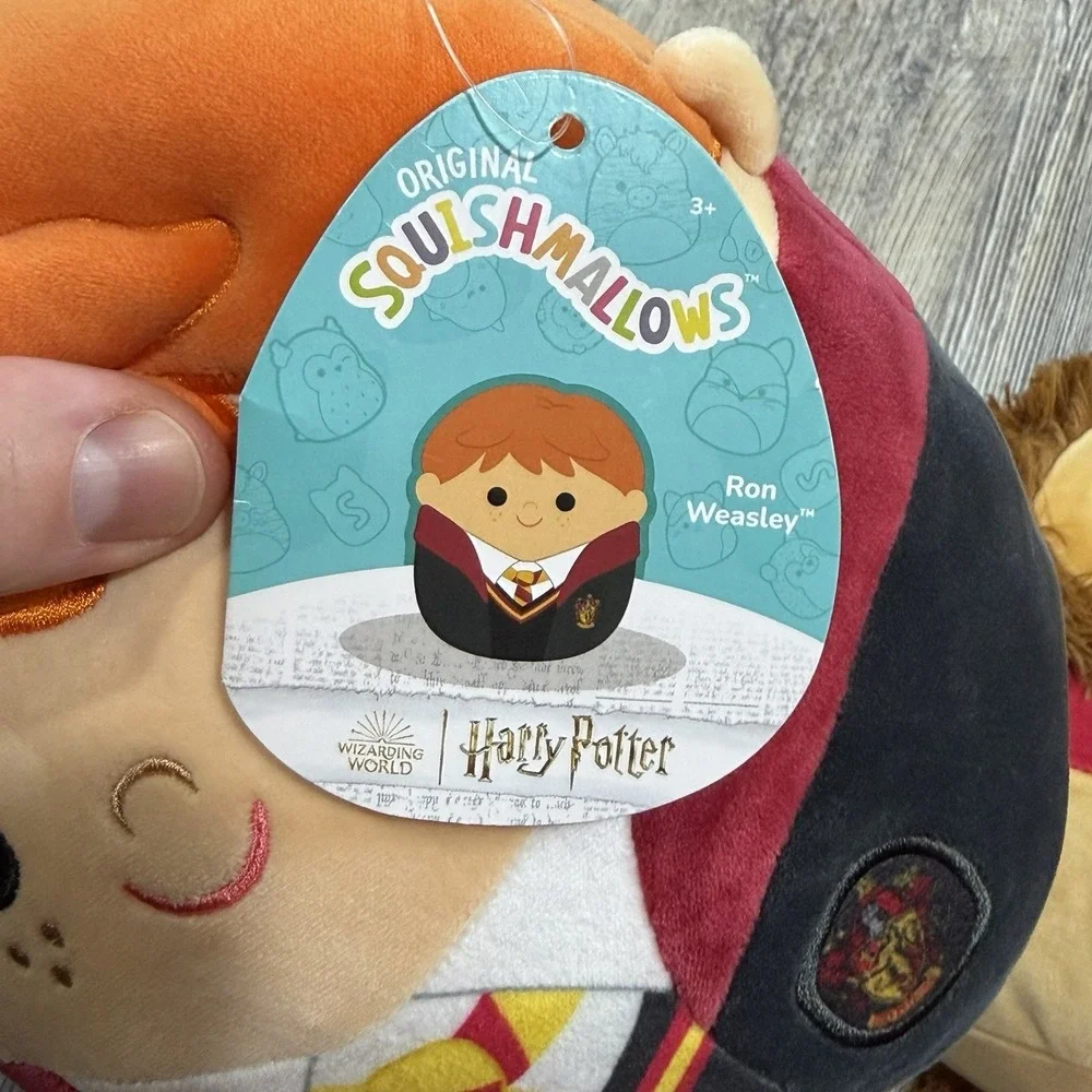 Squishmallows Harry Potter Ron Weasley & Gryffindor Lion Plush 8